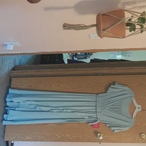 NWT Isabel Maternity Blue Wrap Dress Size S